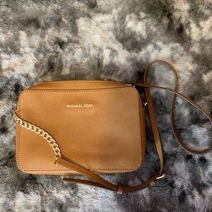 Michael Kors large saffiano leather crossbody bag
